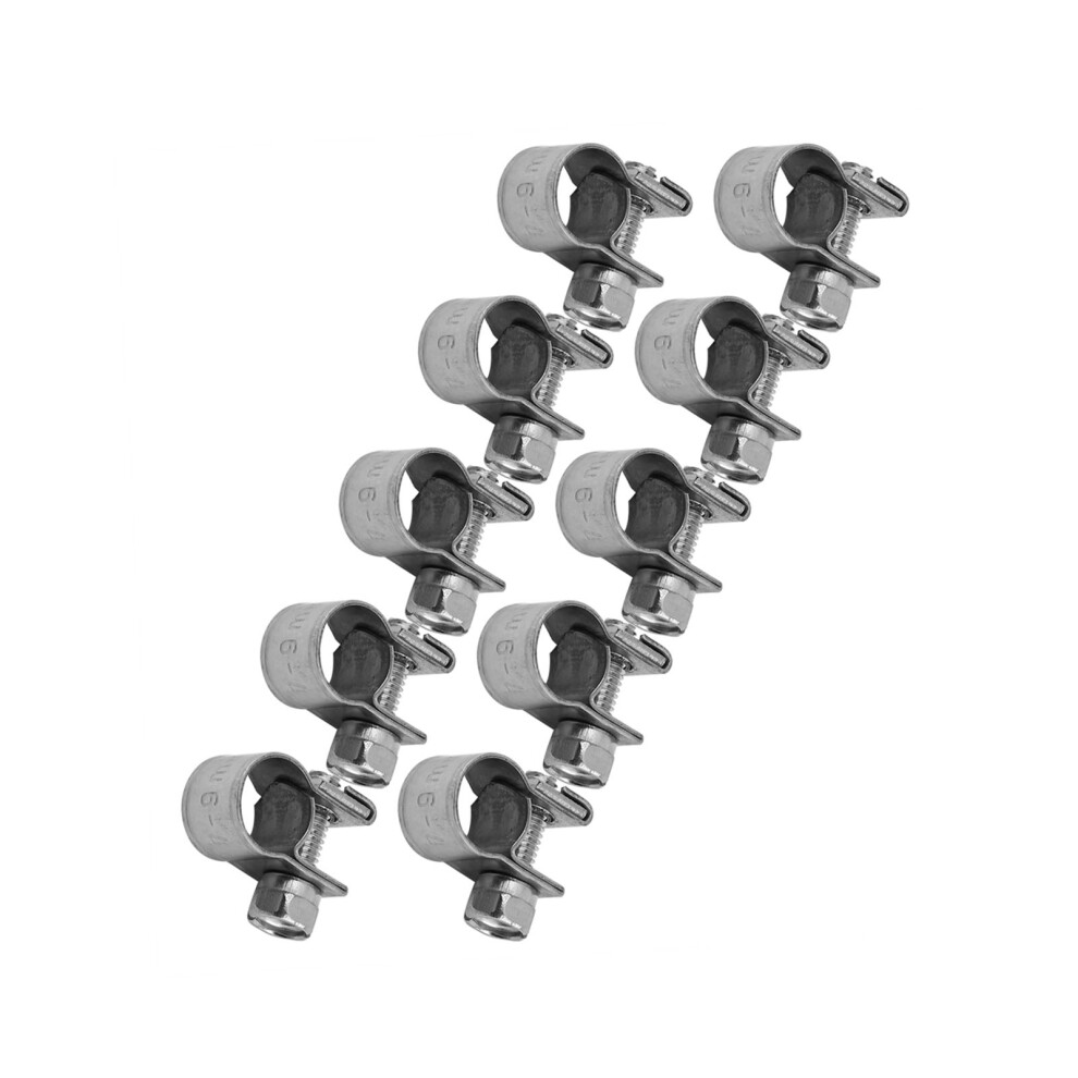 10Pcs Stainless Steel Mini Fuel Line Pipe Hose Clamp Clip 6Mmâ20Mm Optional Size 4071311736878