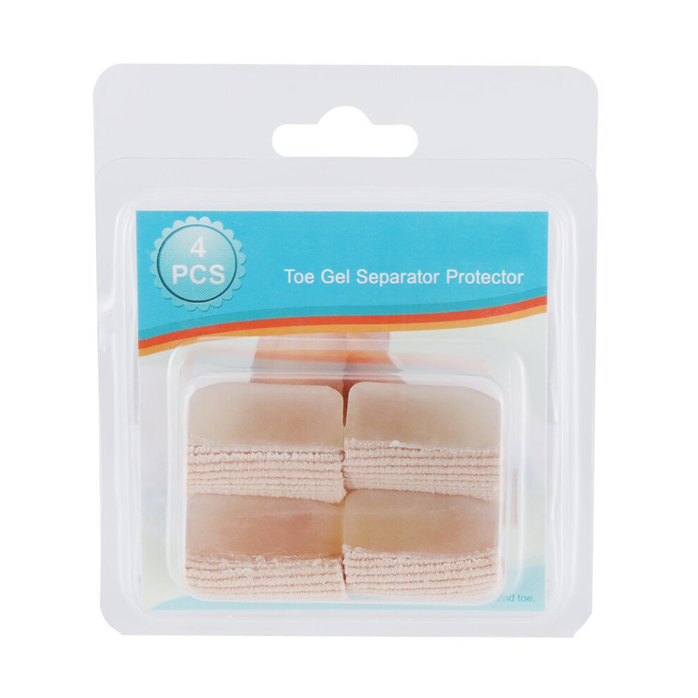 Toe Sleeves Bandage Toe Protector Straighters Correctors Sleeve Tube with Big Toe Gel Spacers