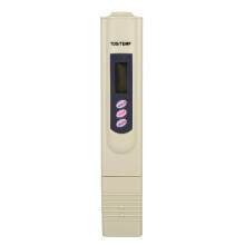 Digitales LCD-TDS-Messgerät 0-9999ppm Grau 15,5x3x1,6cm