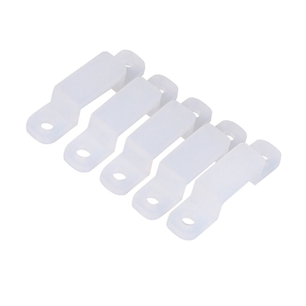 12Mm Silicone Holder Clip For Fixing 3528 5050 1210 Rgb Led Strip Light 100 Pcs 4951311737344