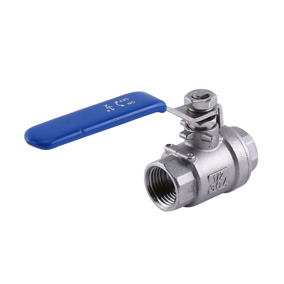1/2'' Npt Full Port 2 Way Rotary Lever Stainless Steel Ss304 Two Pieces Ball Valve Wog1000 5021311737299