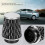 Car High Flow Cold Air Filter Intake Induction Kit High Power Mesh Cone Black 7