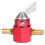 PIT PRO 6 mm Aluminium Inline-Kraftstoffhahn-Schalter Rot 2