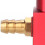 PIT PRO 6 mm Aluminium Inline-Kraftstoffhahn-Schalter Rot 3