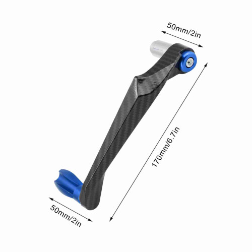 0,875 Zoll Aluminium-Lenkerbremsenschutz Blau 1