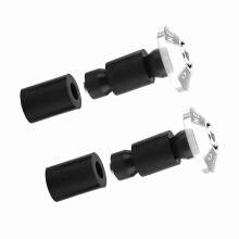 22 mm 7/8 Zoll Lenkerendkappen, 1 Paar, Silber