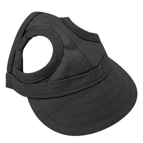 Haustier Baseball-Sonnenhut-Kappe - Canvas, Schwarz, L 2