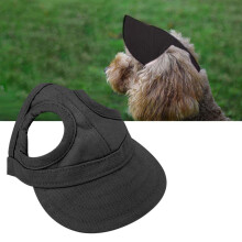 Haustier Baseball-Sonnenhut-Kappe - Canvas, Schwarz, L