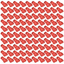 100 Stück Anti-Diebstahl-Hakenverschluss 7 mm Rot/Schwarz 4 cm