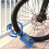 Y787 Smart Alarm Lock AntiTheft Chain Lock for Bike Gate Blue 12