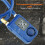 Y787 Smart Alarm Lock AntiTheft Chain Lock for Bike Gate Blue 10