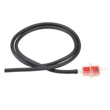 Kraftstofffilter-Set 6 mm mit Schlauch und Klemmen für Motorräder/Roller