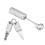 Skull Lock Customs Password 8.8x1.5x1.5 cm Silber 8