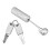 Skull Lock Customs Password 8.8x1.5x1.5 cm Silber 9