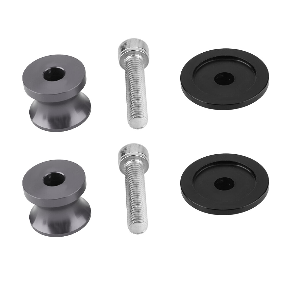 2Pcs 8Mm Motorcycle Cnc Rear Stand Swing Arm Spool Sliders Stand Swingarm Bobbins (Titanium) 7891311740616