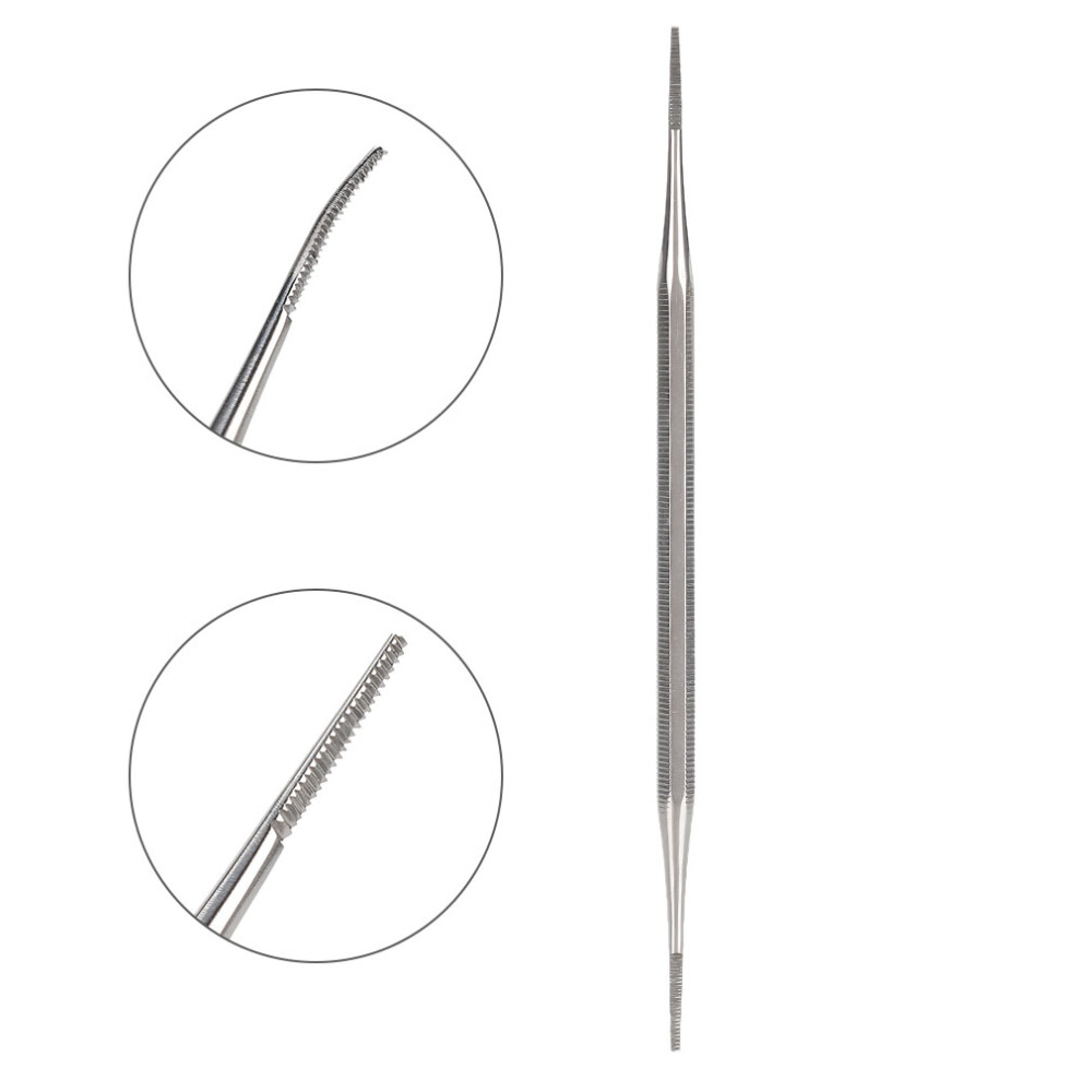 Stainless Steel Double Head Ingrown Toe Nail File Ingrowing Nail Lifter Pedicure Tool