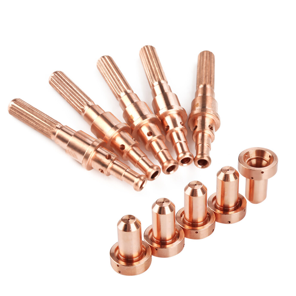 5Pcs 9-8215 Electrode 5 Pcs 9-8210 Nozzle Tips For Thermal Dynamics Sl60/100 Plasma Torch 4991311741361