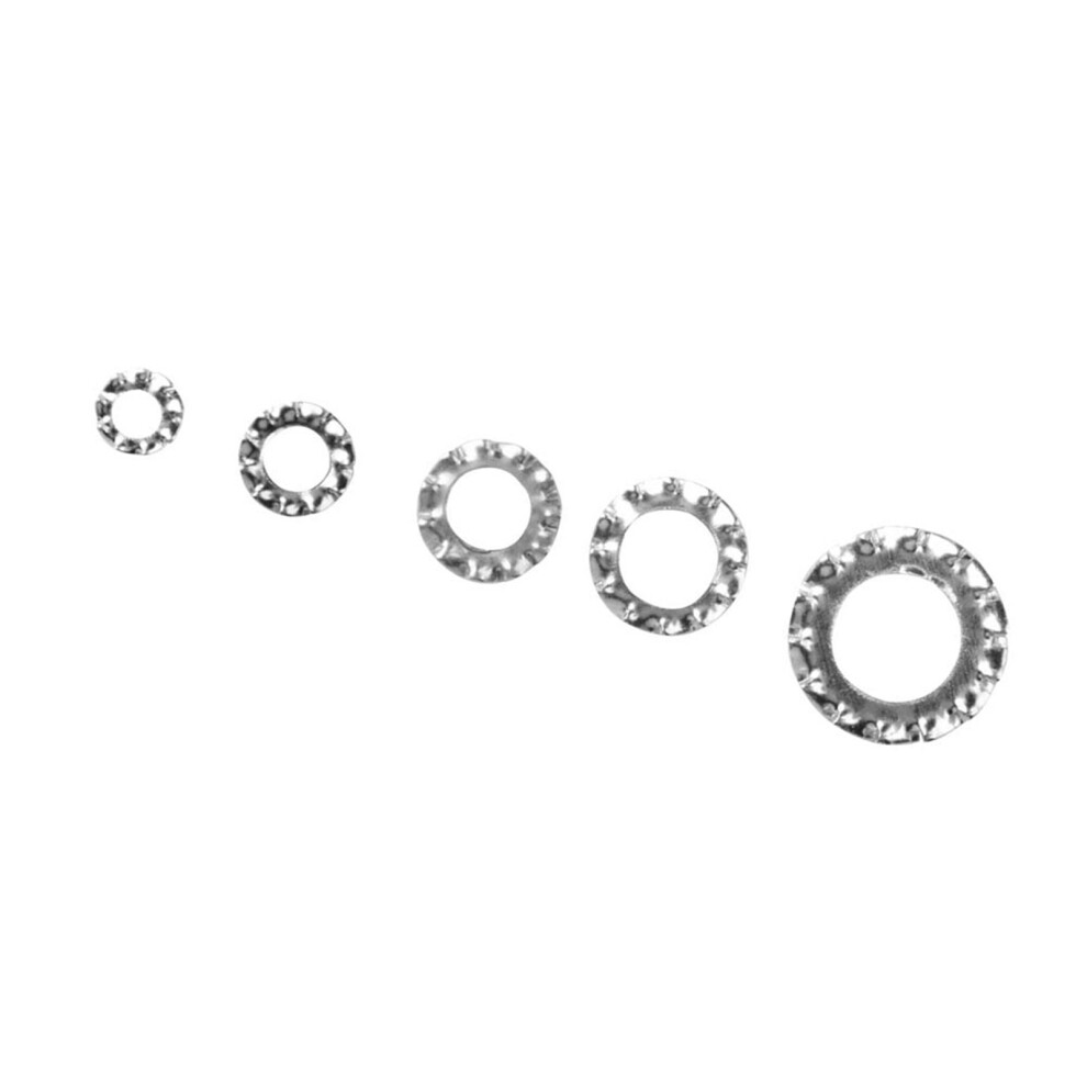 700Pcs Galvanized Serrated Toothed Lock Washer Flat Set Fastening Tool M3/M4/M5/M6/M8 4621311741589