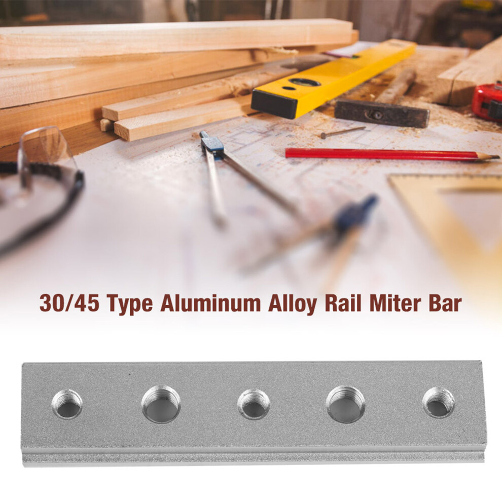 Aluminum Alloy 30 /45 Type T Slot Miter Track Jig T Screw Fixture Slot (100Mm) 7891311741750