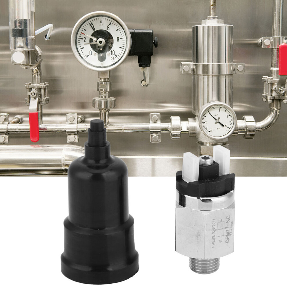 Adjustable Air Pressure Switch Normally Closed Qpm11-Nc Switch G1/4In Ac220v 48Vac/Dc 4331311742485