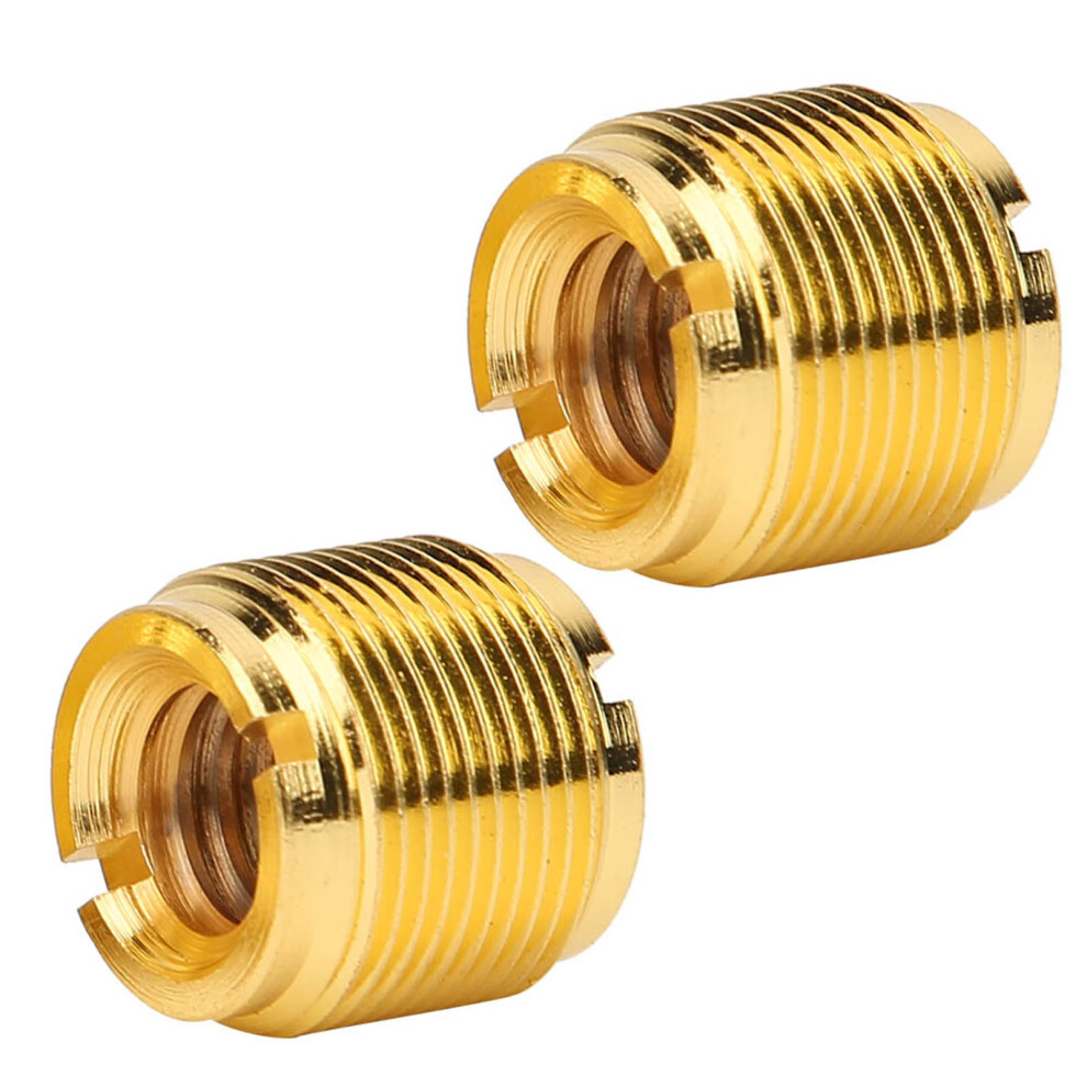 2Pcs 5/8In Male To 3/8In Female Thread Screw Adapter For Microphone Stand Clip Accessories 7631311742094