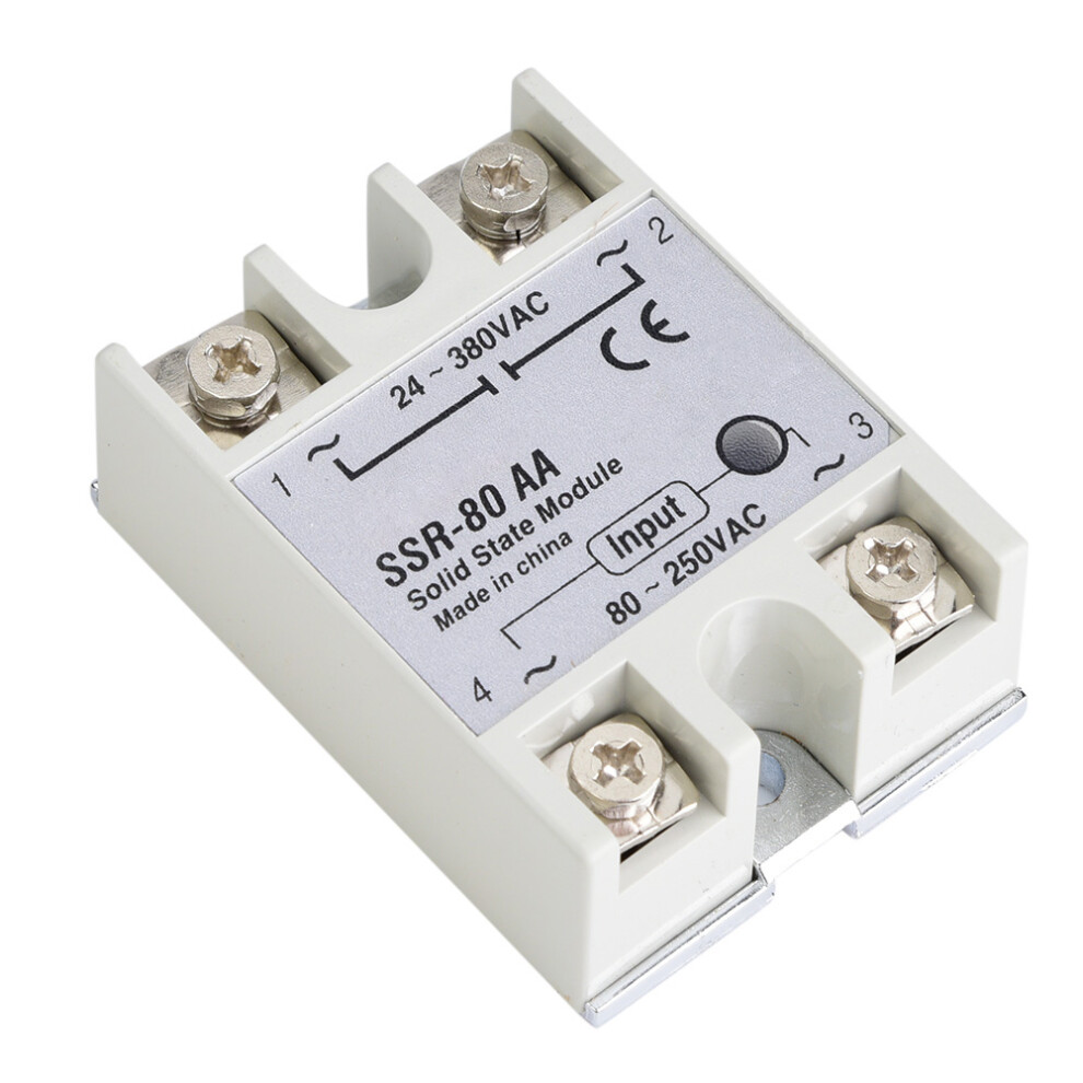80A Single Phase Solid State Relay Switch Module Ssr-80Aa 80-250Vac 9331311742312
