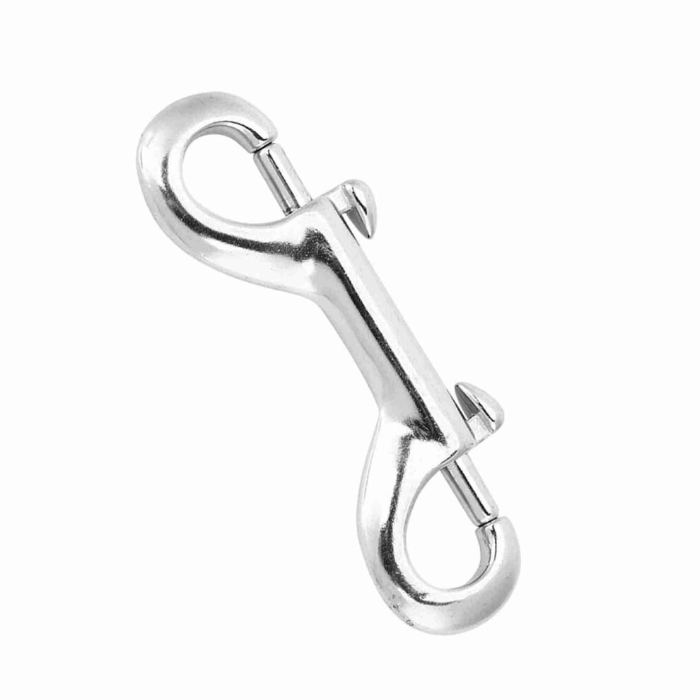 Silver Durable Stainless Steel Double Ended Clip Hook Bolt Snap Scuba Diving Buckle (77Mm) 8401311743136