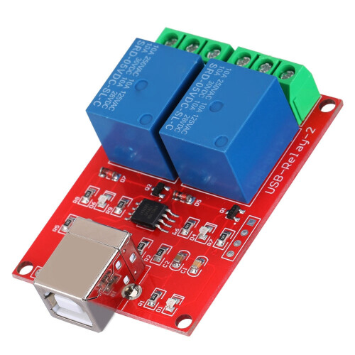 2-Kanal 5V USB-Relaismodul – Erweiterungsboard für PC-Smart-Schalter-Controller 2