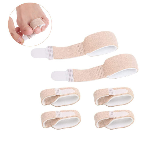 6Pcs Hammer Toe Straightener Tapes Toe Wraps