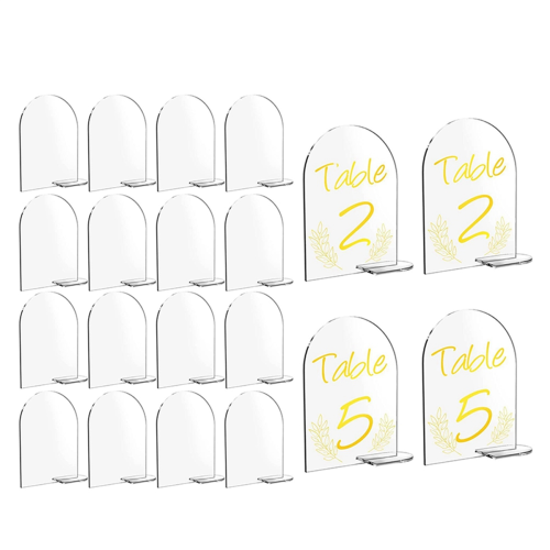 Pacote com 20 placas de acrílico em branco de 6 x 4 polegadas 1