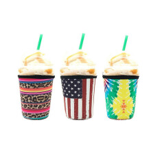 (As show, One size) 3 reusable iced coffee cases - insulating case for cold drinks, coffee cup case for milk tea drinks (small)