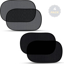 (As show, One size) Baby car side window sun visor | car rear window sun visor, suitable for infants to block sunlight and heat, suitable for car travel (4 pack)
