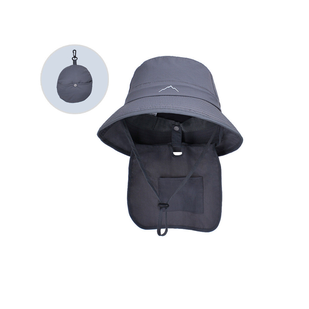 (Dark Gray)Gorra De Pescador Bordada Verano Exterior MontañA ProteccióN Uv Moda-image