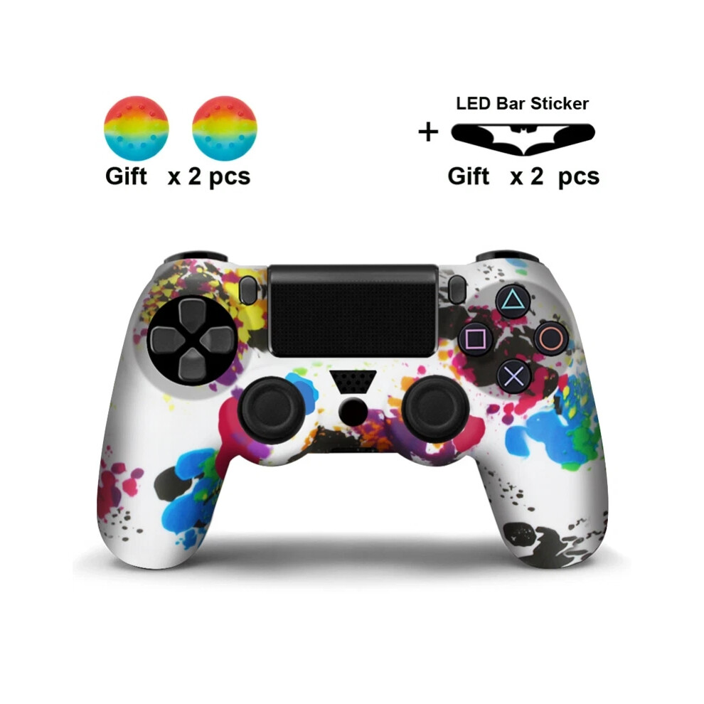 (#15) Ps4 Playstation 4 Silicone Rubber Skin Graffiti Protective Controller Case Cover 6963793772988