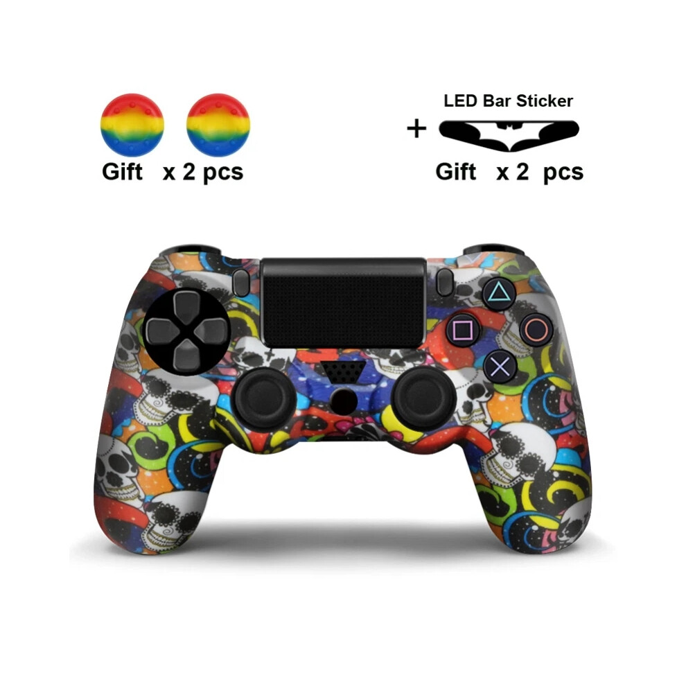 (#11) Ps4 Playstation 4 Silicone Rubber Skin Graffiti Protective Controller Case Cover Hot 6963793773862