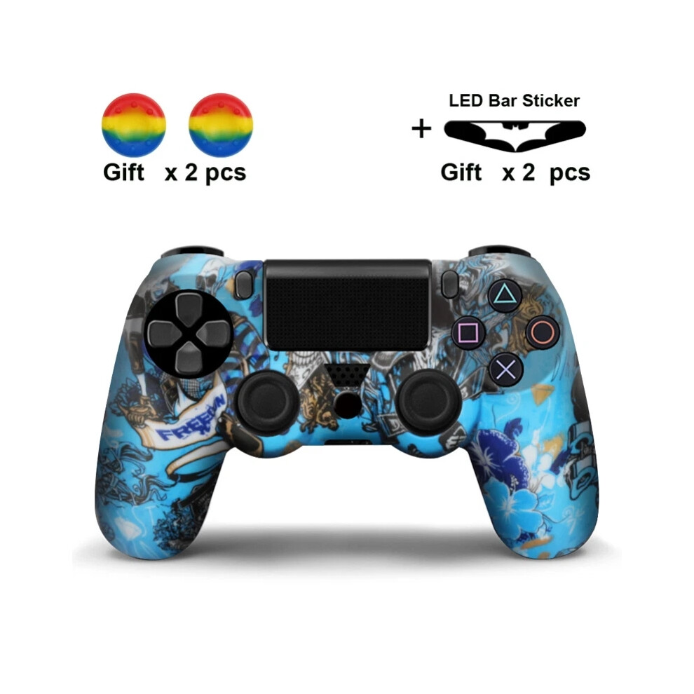 (#7) Ps4 Playstation 4 Silicone Rubber Skin Graffiti Protective Controller Case Cover Hot 6963793774036