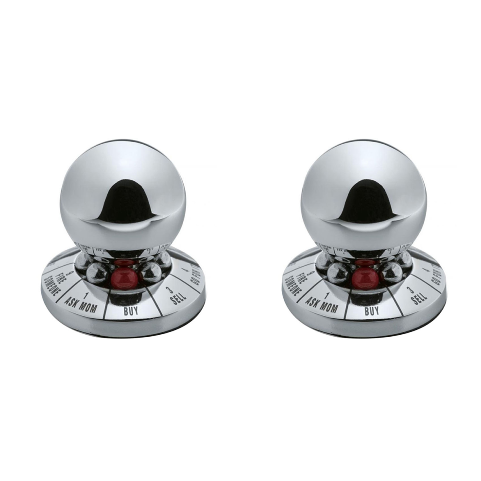 Profezia Destino Decisione Palla Decisione Maker Palla-Argento