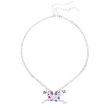 (As show, One size) 2x Matching Necklace Cat Hug Puzzle Necklace Magnet Attracting Necklace for Kids