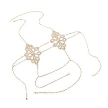 (Silver, One size) Fashion Body Chain Sparkly Nightclub Body Accessories Jewelry for Women Girls