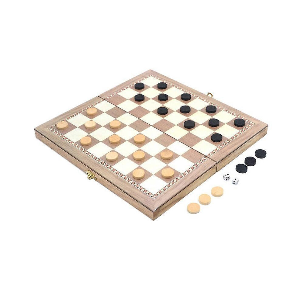 (44cm, One size) 3-in-1 Educational Folding Chess Set Sensory Brain Developmental Travel Chess-image-OPC-PHPB22C-NEW