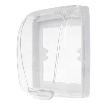 (As show, One size) Plastic Wall Switch Waterproof Cover Box Wall Light Panel Socket Doorbell Flip C