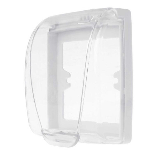 (As show, One size) Plastic Wall Switch Waterproof Cover Box Wall Light Panel Socket Doorbell Flip C