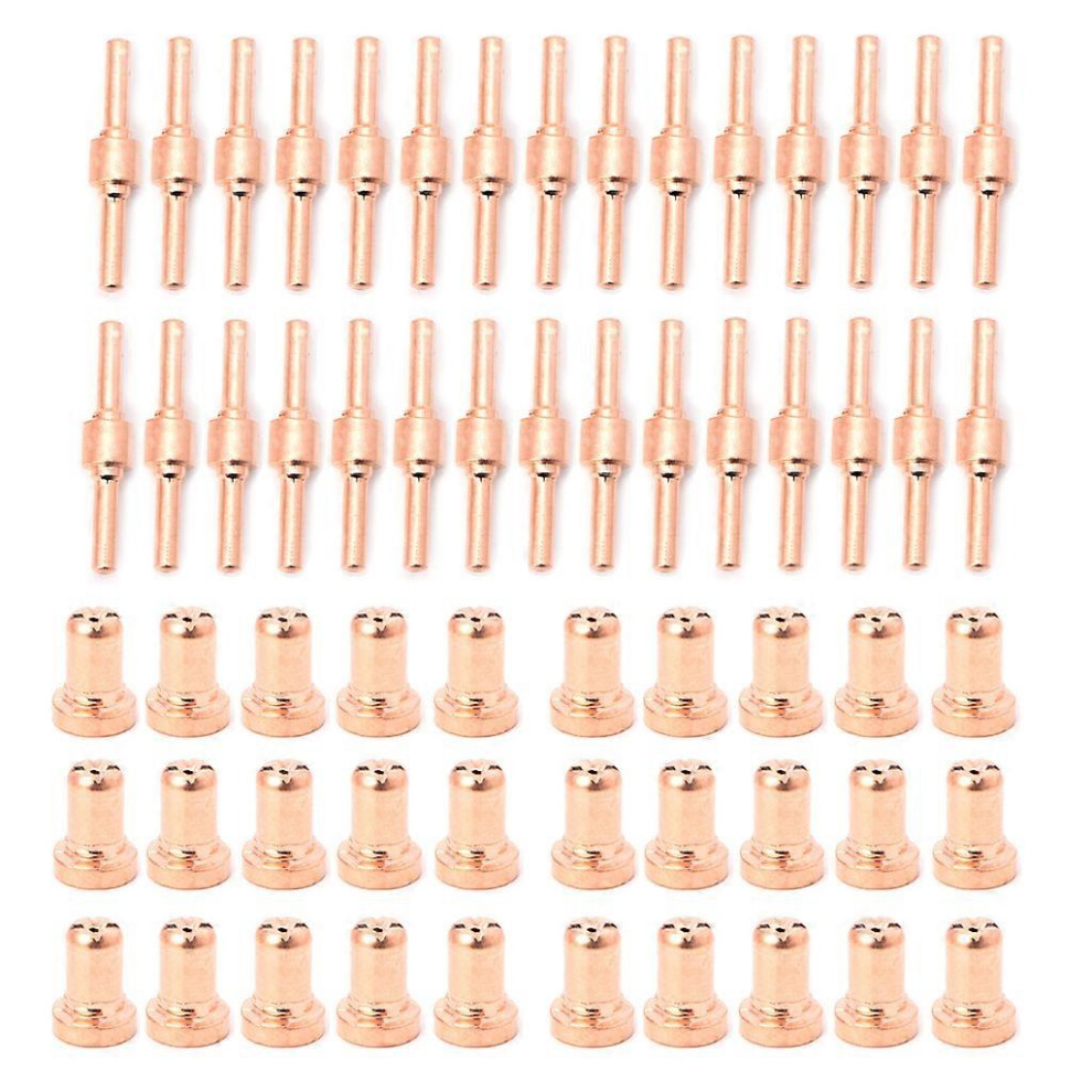 (As Show, One Size) 60Pcs Extended Long Plasma Cutter Tip Electrodes&Nozzles Kit Welding Nozzle 5021564597619