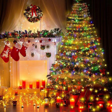 (As show, One size) Christmas Tree String Lights, 400 LED 2M Christmas Lights, Christmas Tree String Lights 8 Lighting Modes, Indoor and Outdoor Warm White String Decorat
