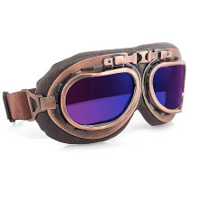 (As show, One size) Retro Motorcycle Goggles Windproof Dustproof Motorbike Goggles Protect Goggles