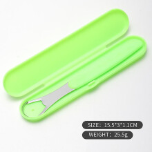 (As show, One size) Tongue Scraper Cleaner For Adults And Children, Medical Grade Metal Tongue Brush Set That Eliminates Oral Odors In Seconds (green)