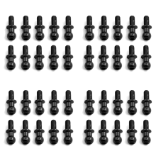 10Pcs M3 Metal Hex Ball Head Screws for TT01 TT02,Black