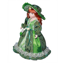 (As show, One size) Victorian Porcelain Female Doll Ceramic Doll Delicate Home Decors