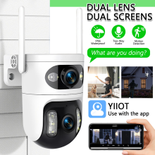 Dual Lens 5G 2.4G WiFi IP Camera Outdoor 360° PTZ Security CCTV Motion Detection