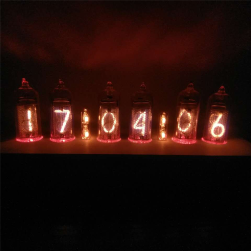 DIY In14 In4 Digital LED Clock Gift Circuit Board Kit , PCBA 1